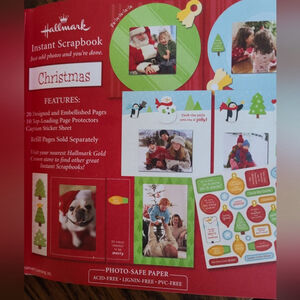 Hallmark Christmas Memory Scrapbook 6"x7" New 20 Pages